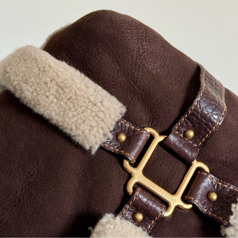 Dolce & Gabbana Shearling Bag - Picture 10 of 12